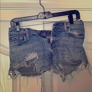 7 Jeans - cut into trendy shorts